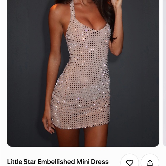 Little Star Embellished Mini Dress
Beige - Picture 2 of 4